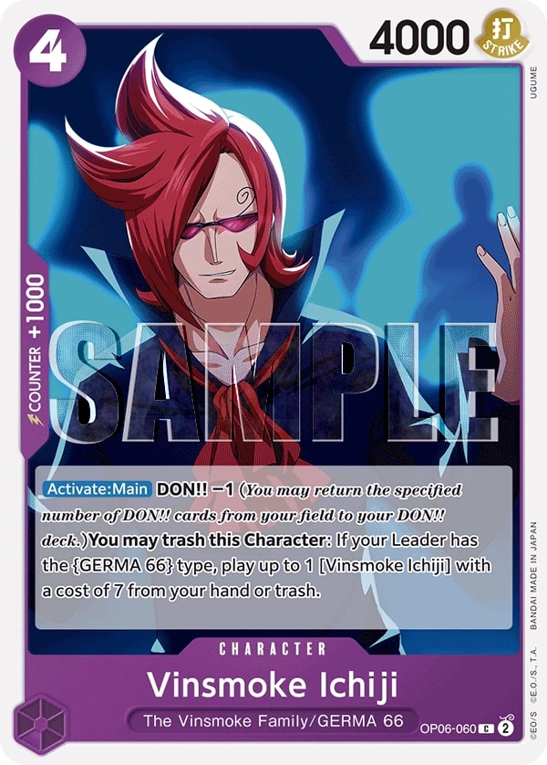 Vinsmoke Ichiji (060) One Piece card