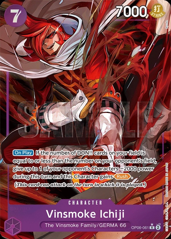 Vinsmoke Ichiji (061) (Alternate Art) One Piece card