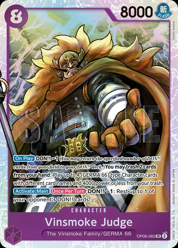 Vinsmoke Judge OP06-062 One Piece card