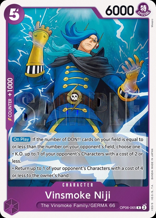 Vinsmoke Niji (OP06-065) — Rare One Piece card