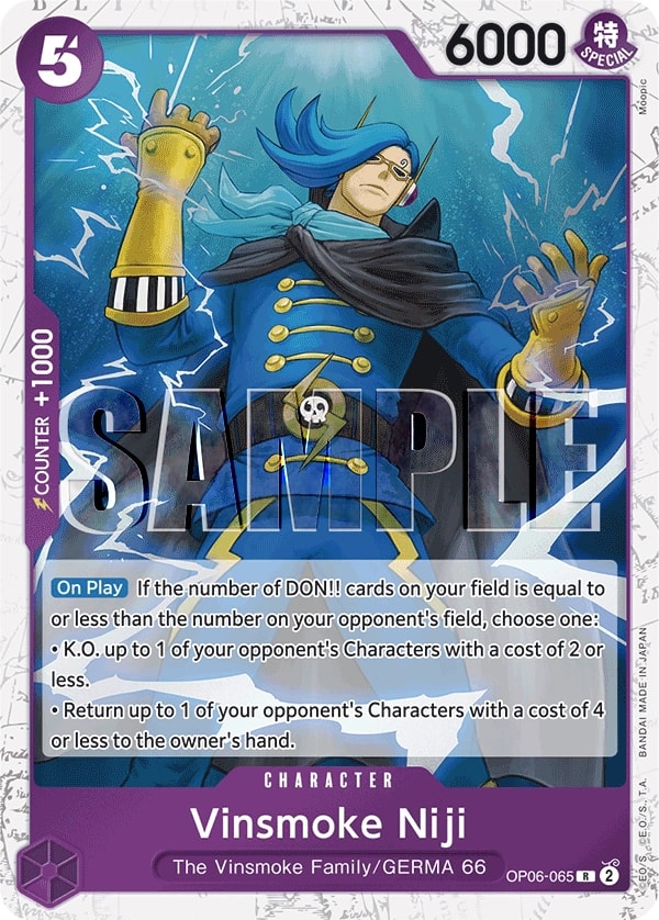 Vinsmoke Niji (065) (OP06-065) One Piece card
