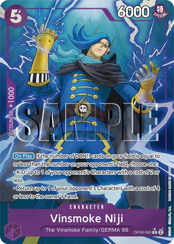 Vinsmoke Niji (065) (OP06-065) One Piece card
