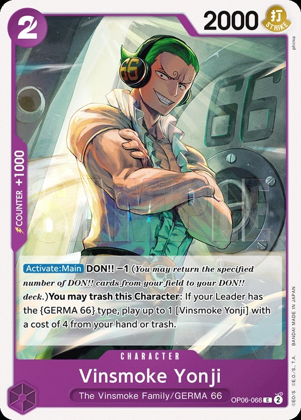 Vinsmoke Yonji (OP06-066) — Common One Piece card