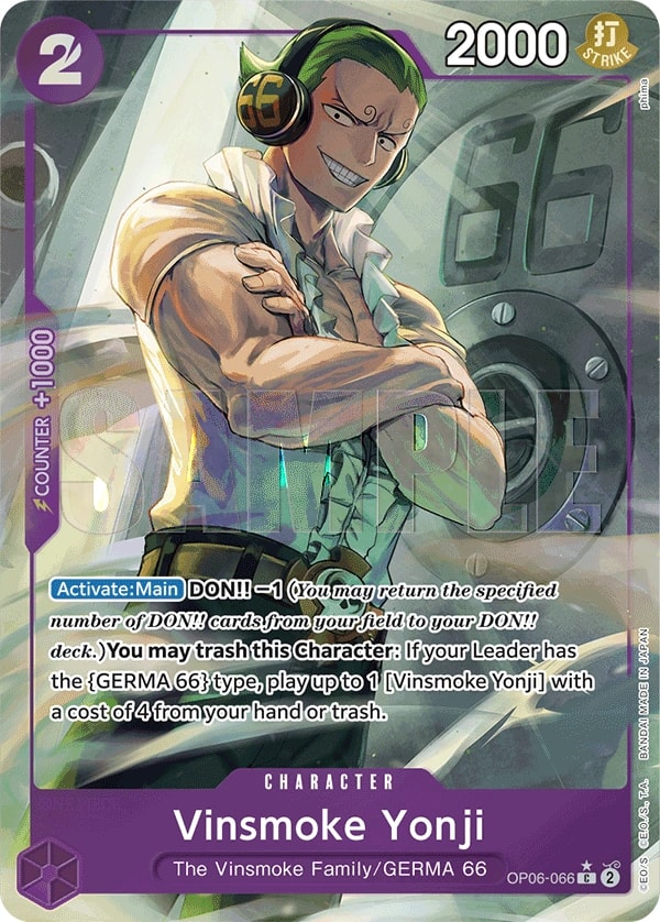 Vinsmoke Yonji (066) (OP06-066) One Piece card