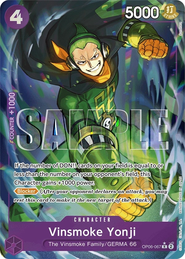 Vinsmoke Yonji (067) (OP06-067) One Piece card