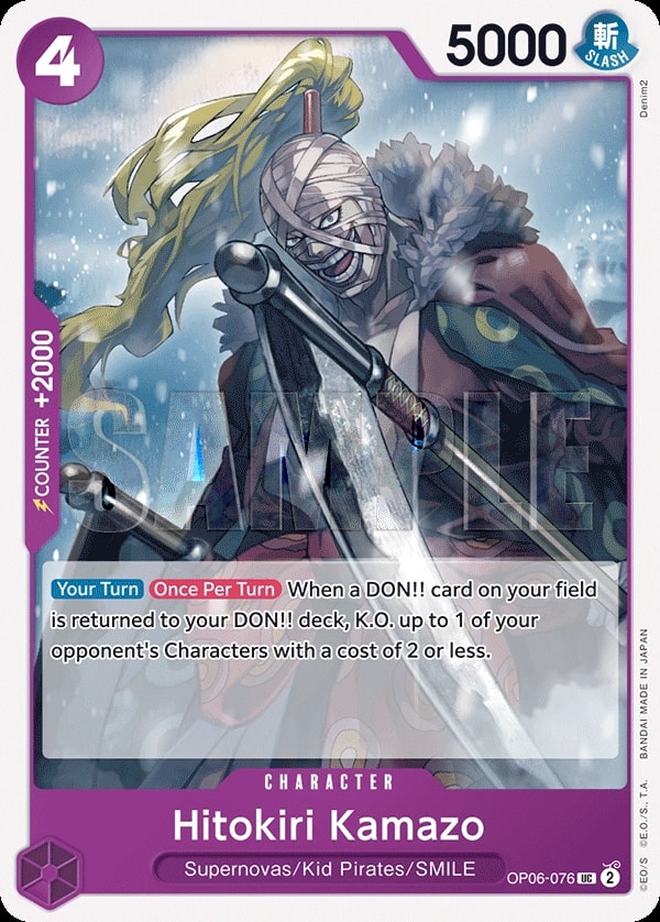 Hitokiri Kamazo (OP06-076) — Uncommon One Piece card