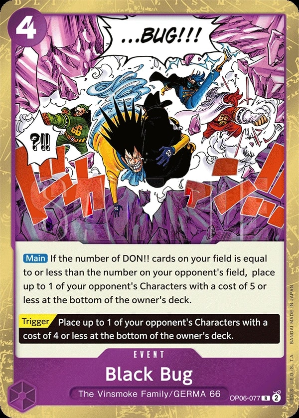 Black Bug (OP06-077) — Rare One Piece card