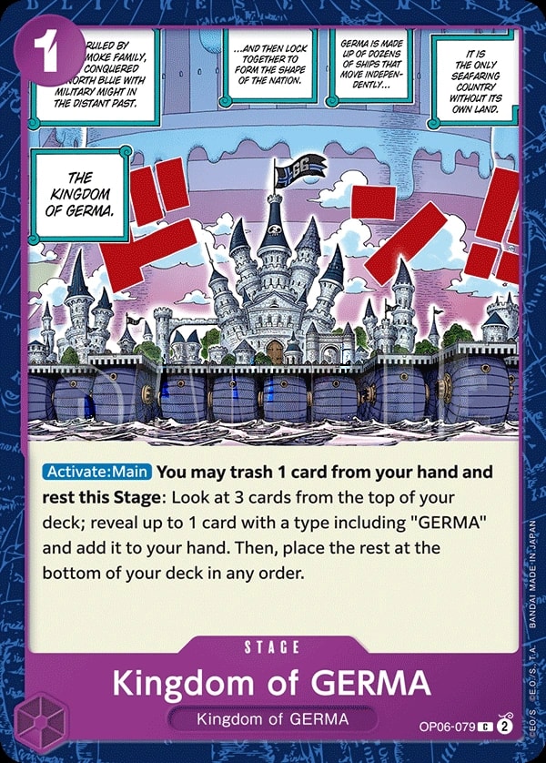Kingdom of GERMA (OP06-079) — Common One Piece card
