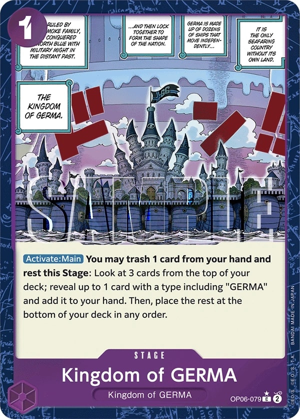 Kingdom of GERMA (079) (Textured Foil) One Piece card