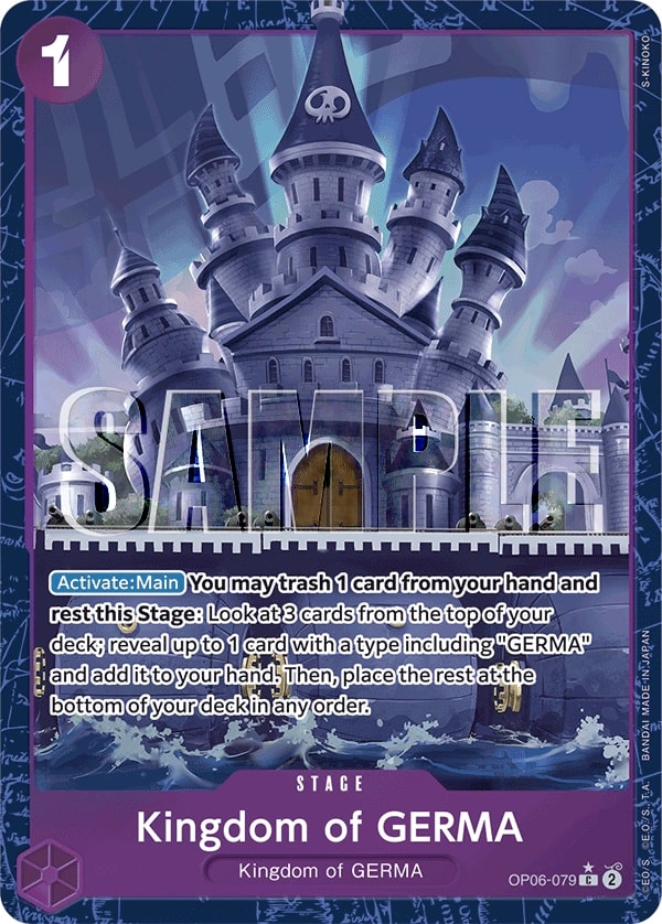 Kingdom of GERMA (079) (Alternate Art) One Piece card