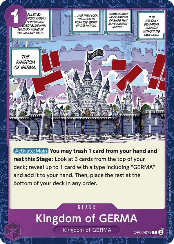 Kingdom of GERMA (079) One Piece card