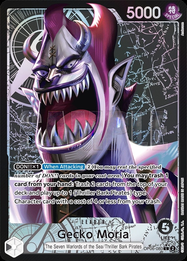 Gecko Moria (080) (Alternate Art) One Piece card