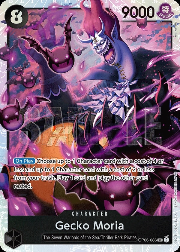 Gecko Moria OP06-086 One Piece card