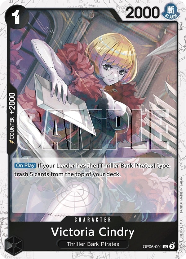Victoria Cindry (091) (Jolly Roger Foil) One Piece card