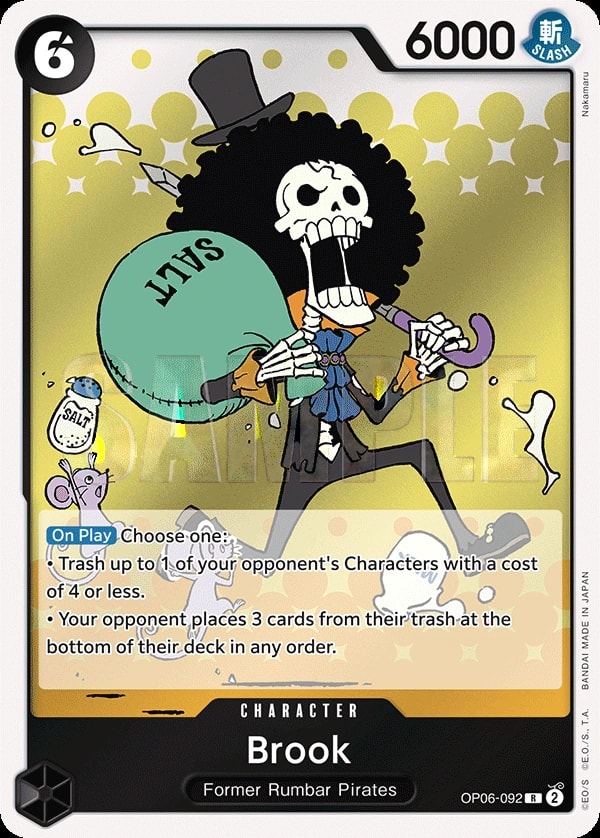 Brook (OP06-092) — Rare One Piece card