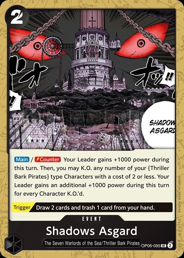 Shadows Asgard (OP06-095) — Uncommon One Piece card