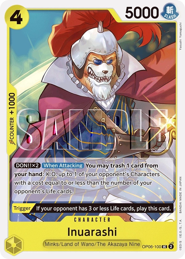 Inuarashi (100) (Reprint) One Piece card