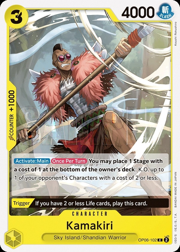 Kamakiri (OP06-102) — Common One Piece card