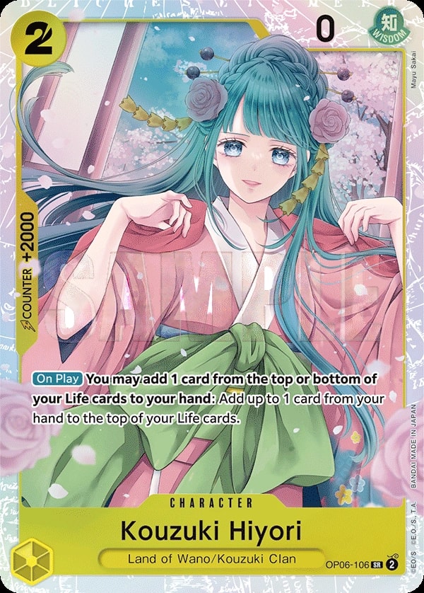Kouzuki Hiyori OP06-106 One Piece card