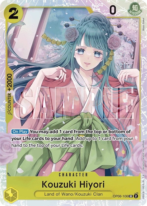 Kouzuki Hiyori (106) One Piece card