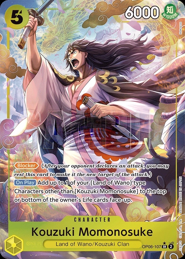 Kouzuki Momonosuke (107) (Alternate Art) One Piece card
