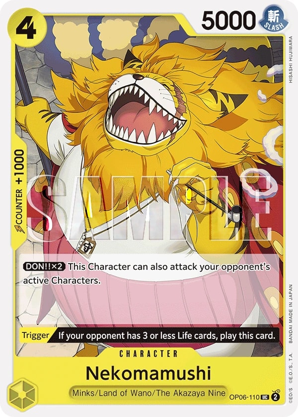 Nekomamushi (110) One Piece card