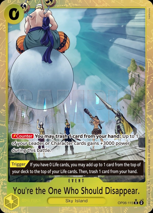 You're the One Who Should Disappear (115) (Alternate Art) One Piece card