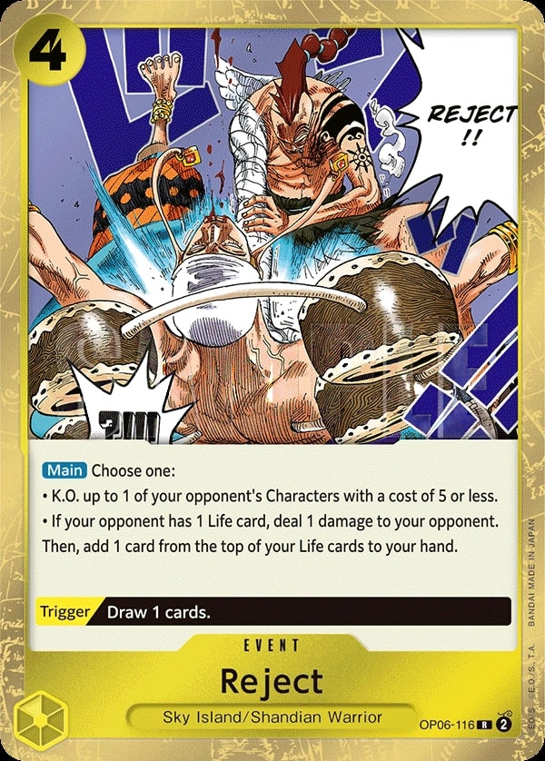 Reject (OP06-116) — Rare One Piece card