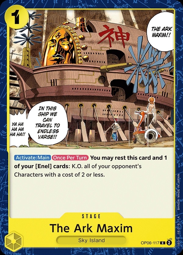 The Ark Maxim (OP06-117) — Common One Piece card