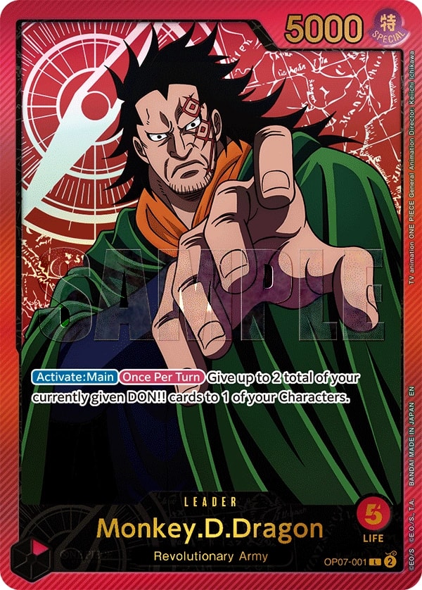Monkey.D.Dragon (001) (SPR) One Piece card