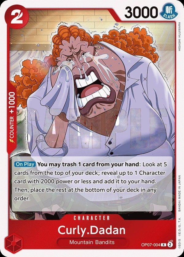 Curly.Dadan (OP07-004) — Rare One Piece card