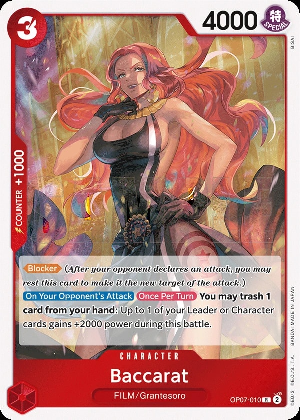 Baccarat (OP07-010) — Rare One Piece card