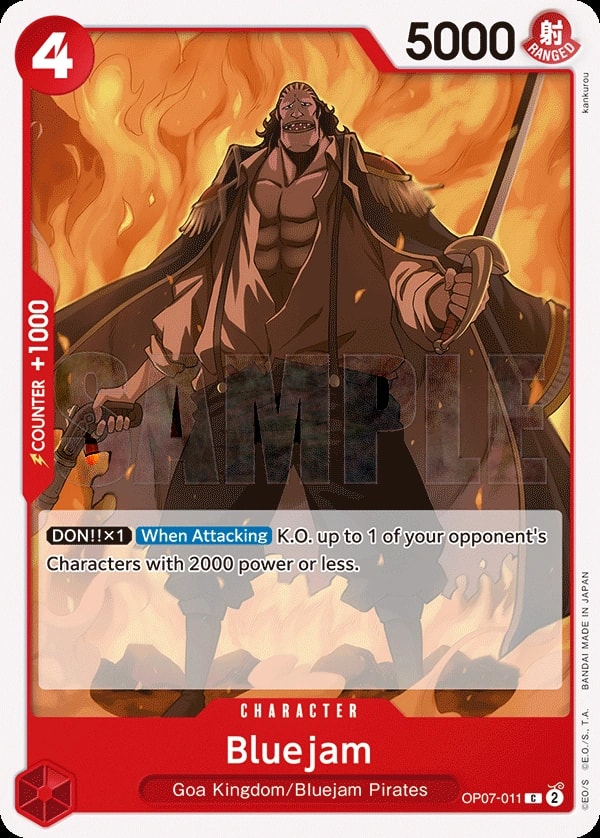 Bluejam (OP07-011) — Common One Piece card