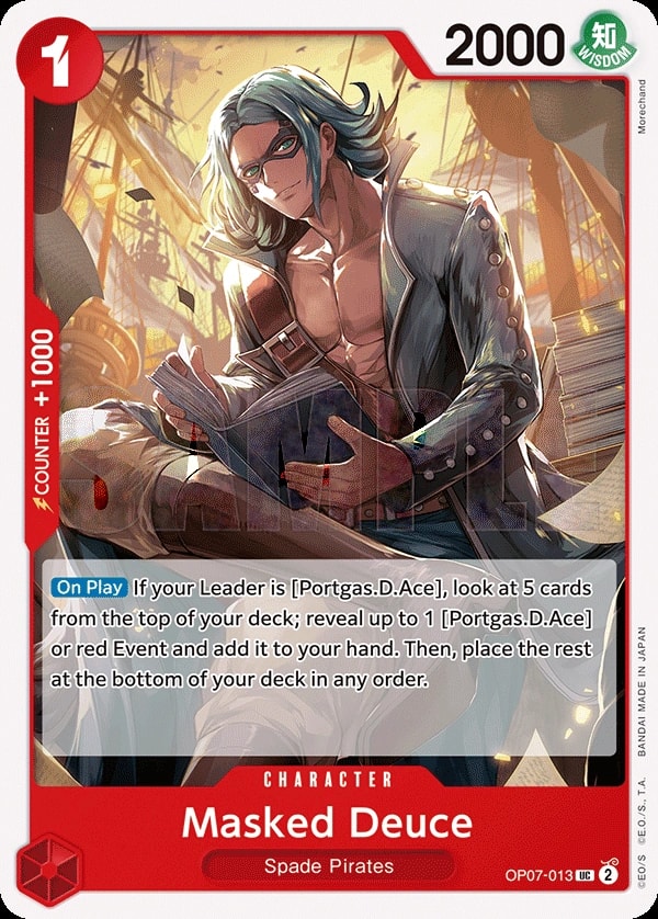 Masked Deuce (OP07-013) — Uncommon One Piece card