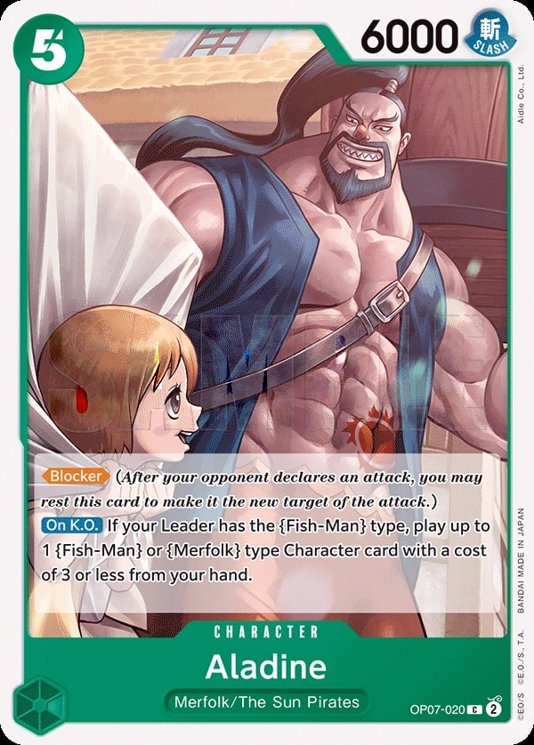 Aladine (OP07-020) — Common One Piece card