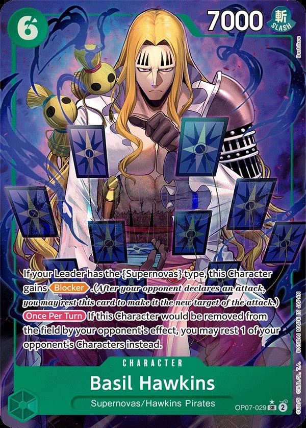 Basil Hawkins (029) (Parallel) One Piece card
