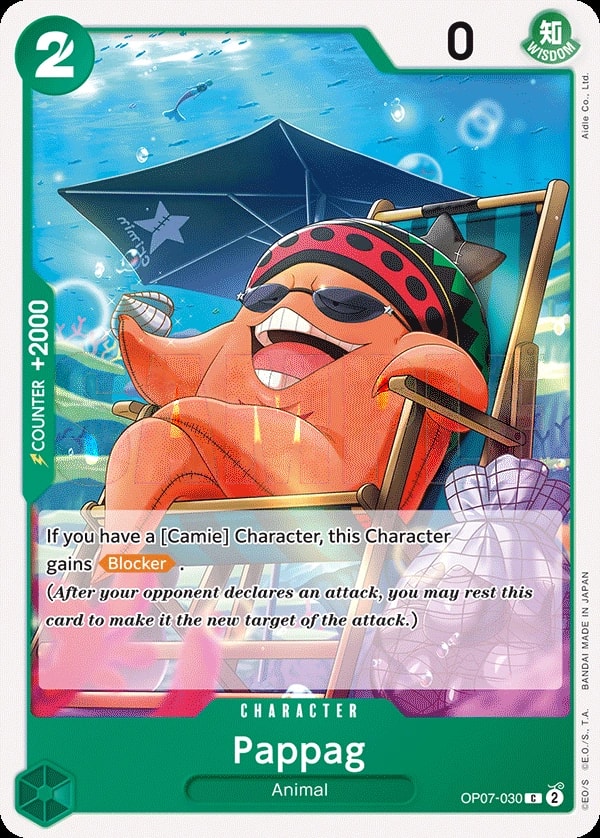 Pappag (OP07-030) — Common One Piece card