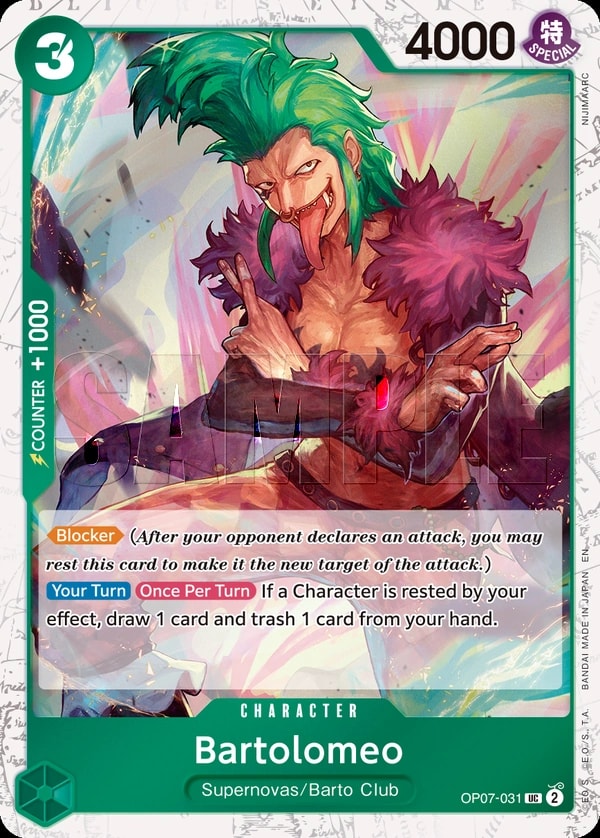 Bartolomeo (031) (Pirate Foil) One Piece card