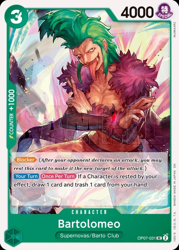Bartolomeo (031) (Reprint) One Piece card