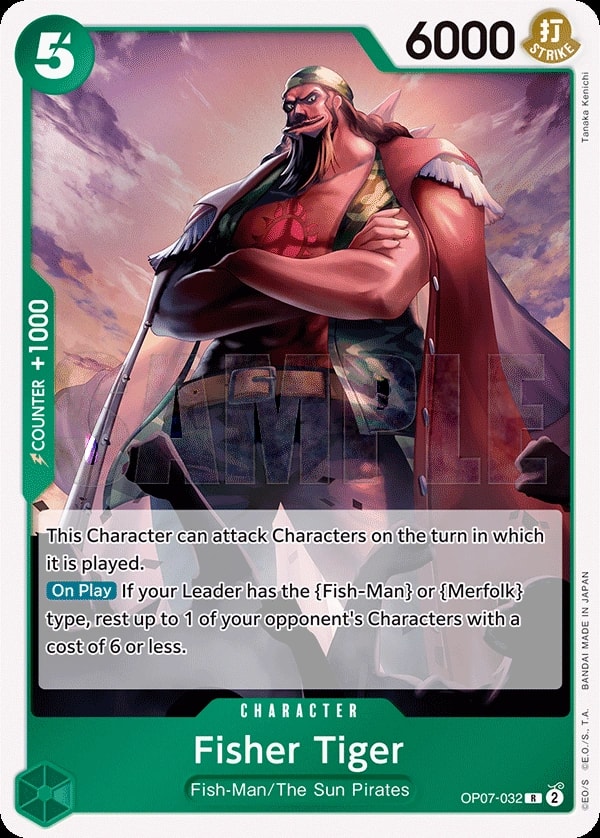 Fisher Tiger (OP07-032) — Rare One Piece card