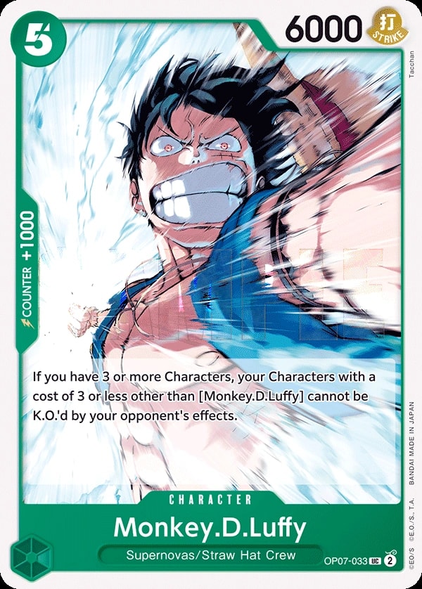 Monkey.D.Luffy (OP07-033) — Uncommon One Piece card