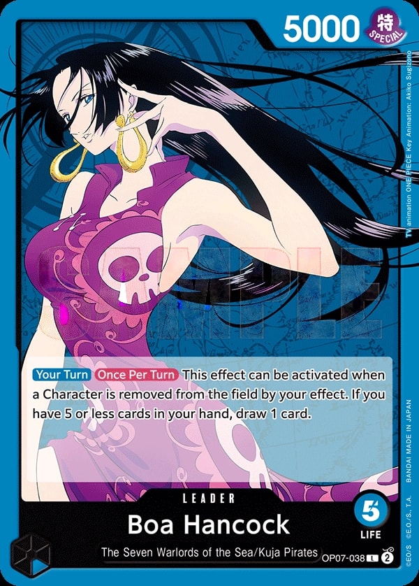 Boa Hancock OP07-038 One Piece leader card