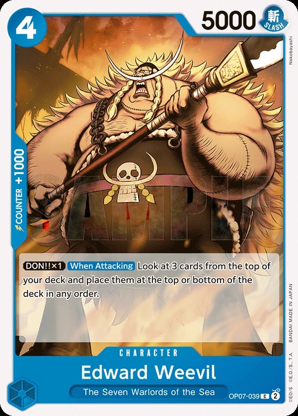 Edward Weevil (OP07-039) — Common One Piece card