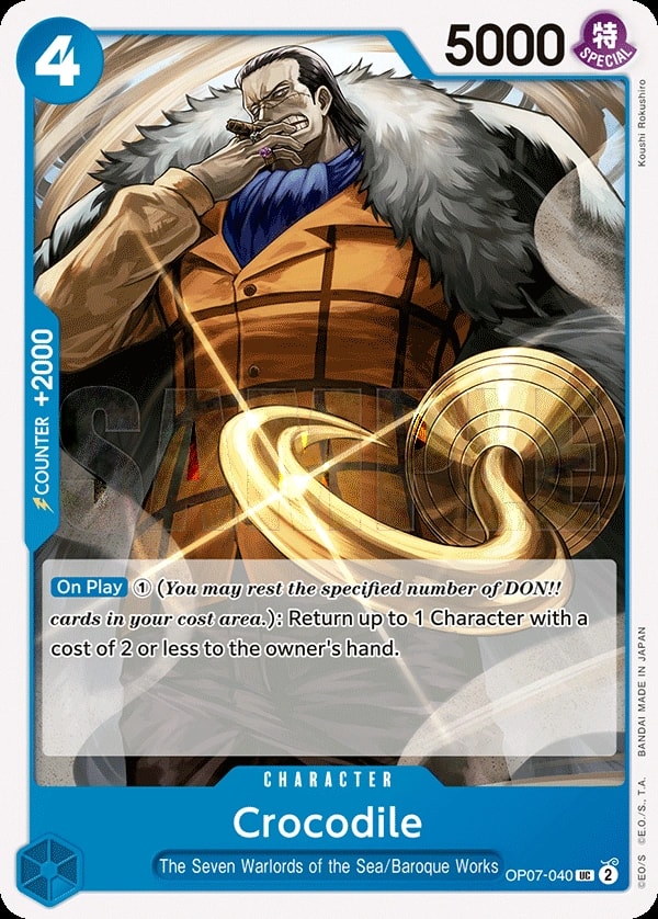 Crocodile (OP07-040) — Uncommon One Piece card