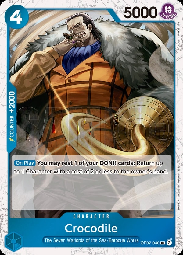 Crocodile (040) (Pirate Foil) One Piece card