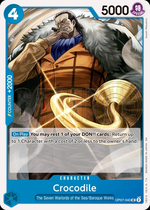 Crocodile (040) (Reprint) One Piece card