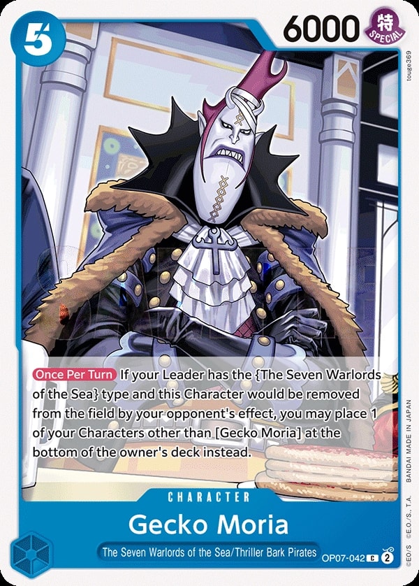 Gecko Moria (OP07-042) — Common One Piece card
