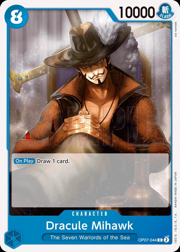 Dracule Mihawk (OP07-044) — Common One Piece card