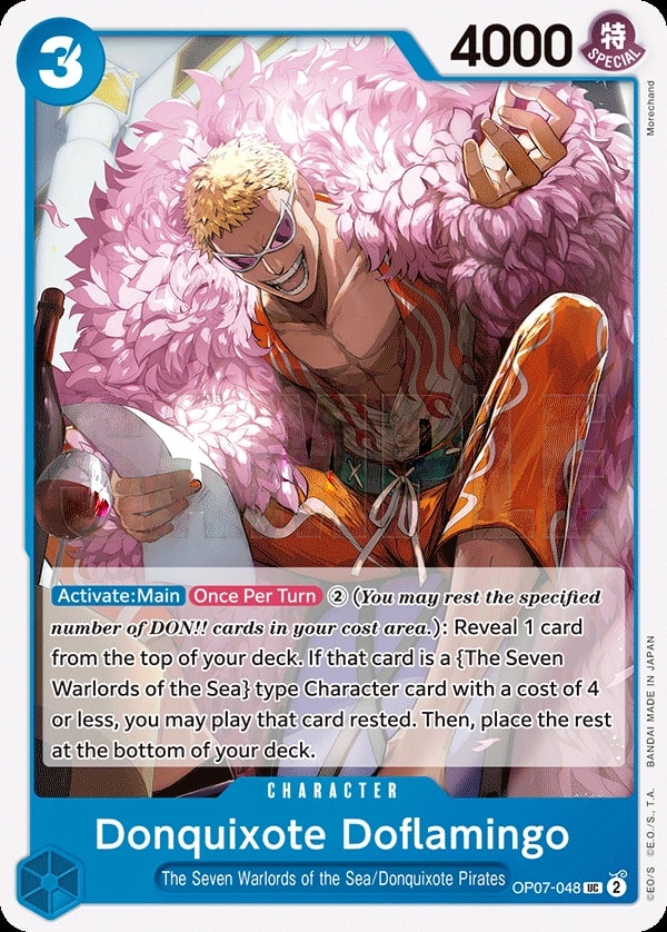 Donquixote Doflamingo (OP07-048) — Uncommon One Piece card