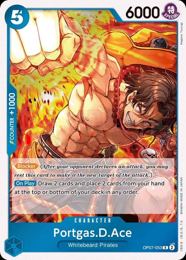 Portgas.D.Ace (OP07-053) — Rare One Piece card